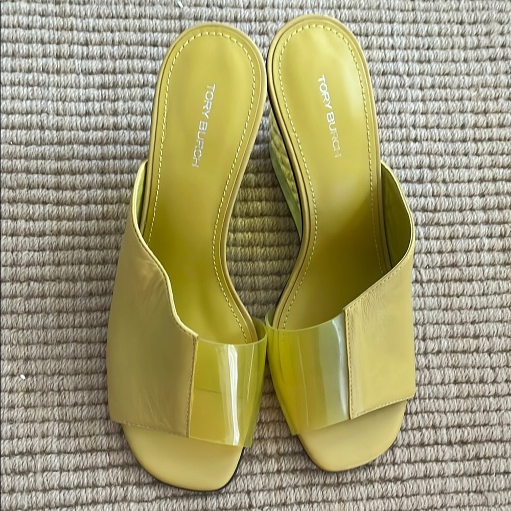 Tory Burch Yellow Wedges Modern Design